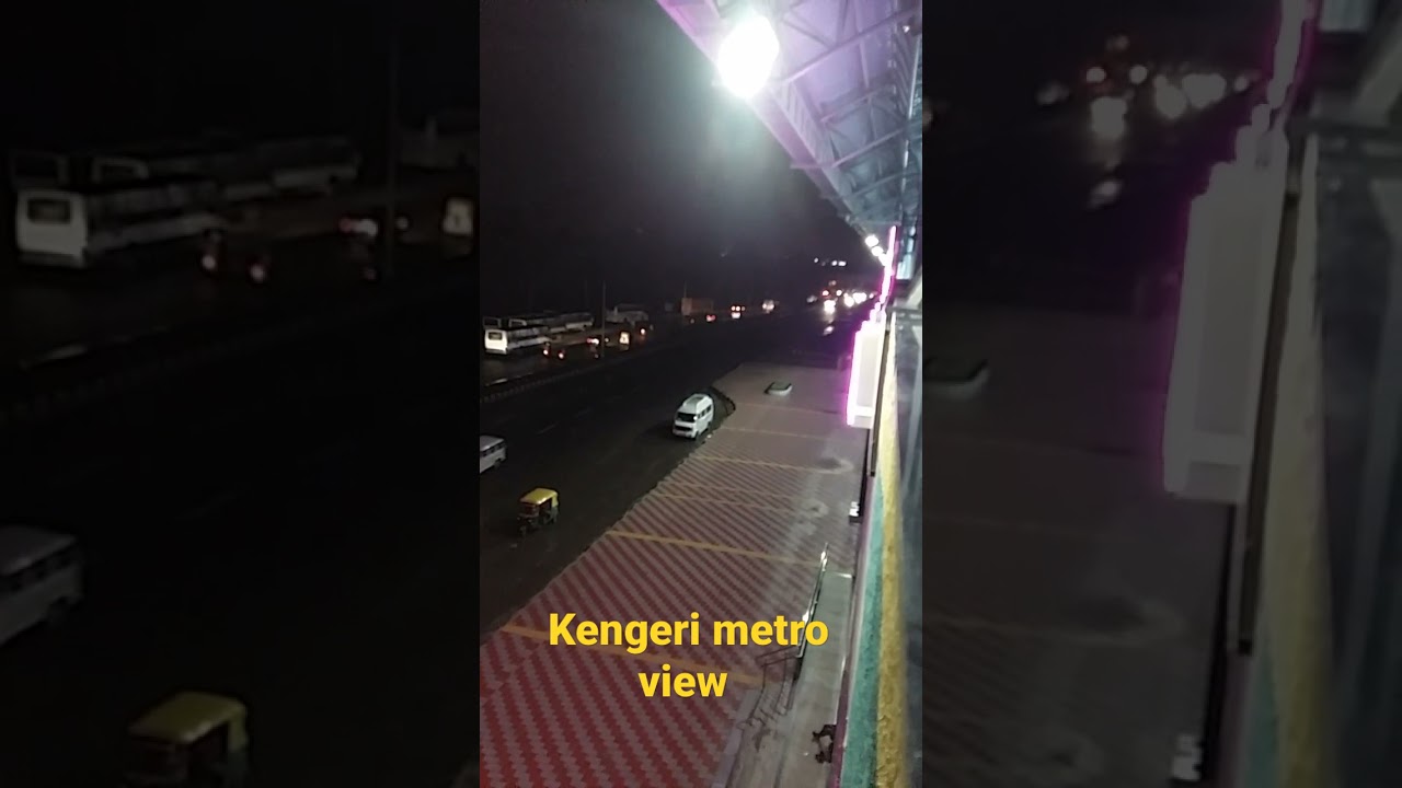 kengeri metro. view from platform 1.