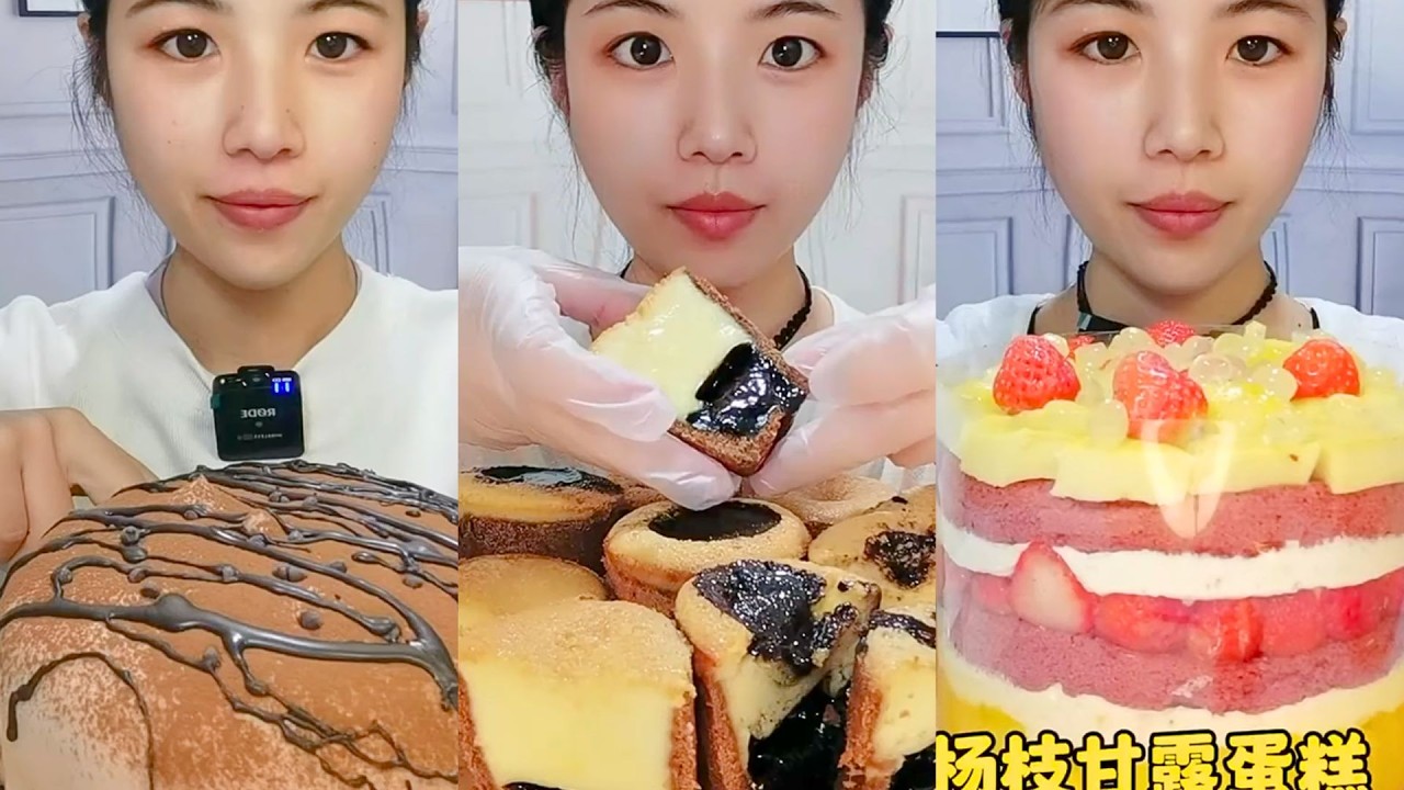 Homemade Cake and Brownie Eating Show | Calm Dessert Mukbang #109
