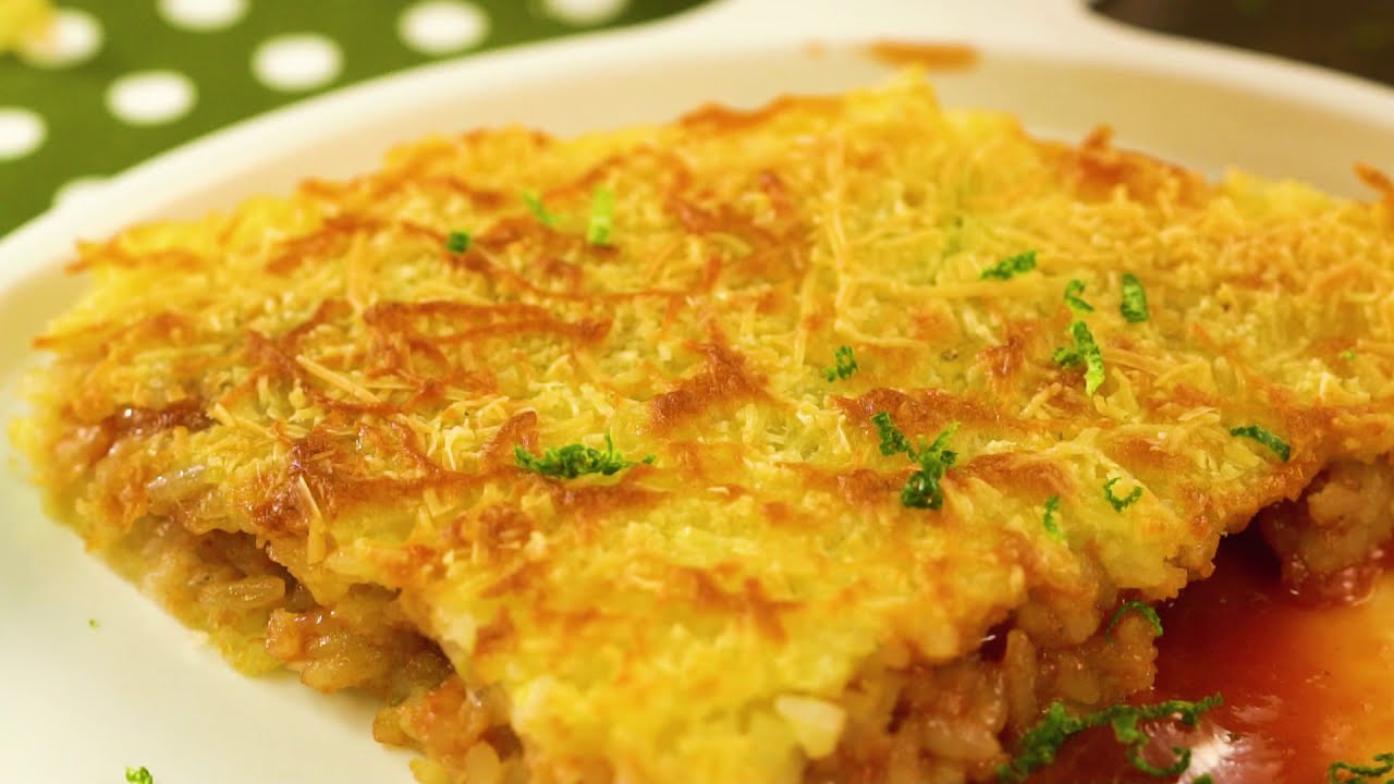 &iexcl;DELICIOSA! Torta de arroz con Kikes rellena de bocadillo