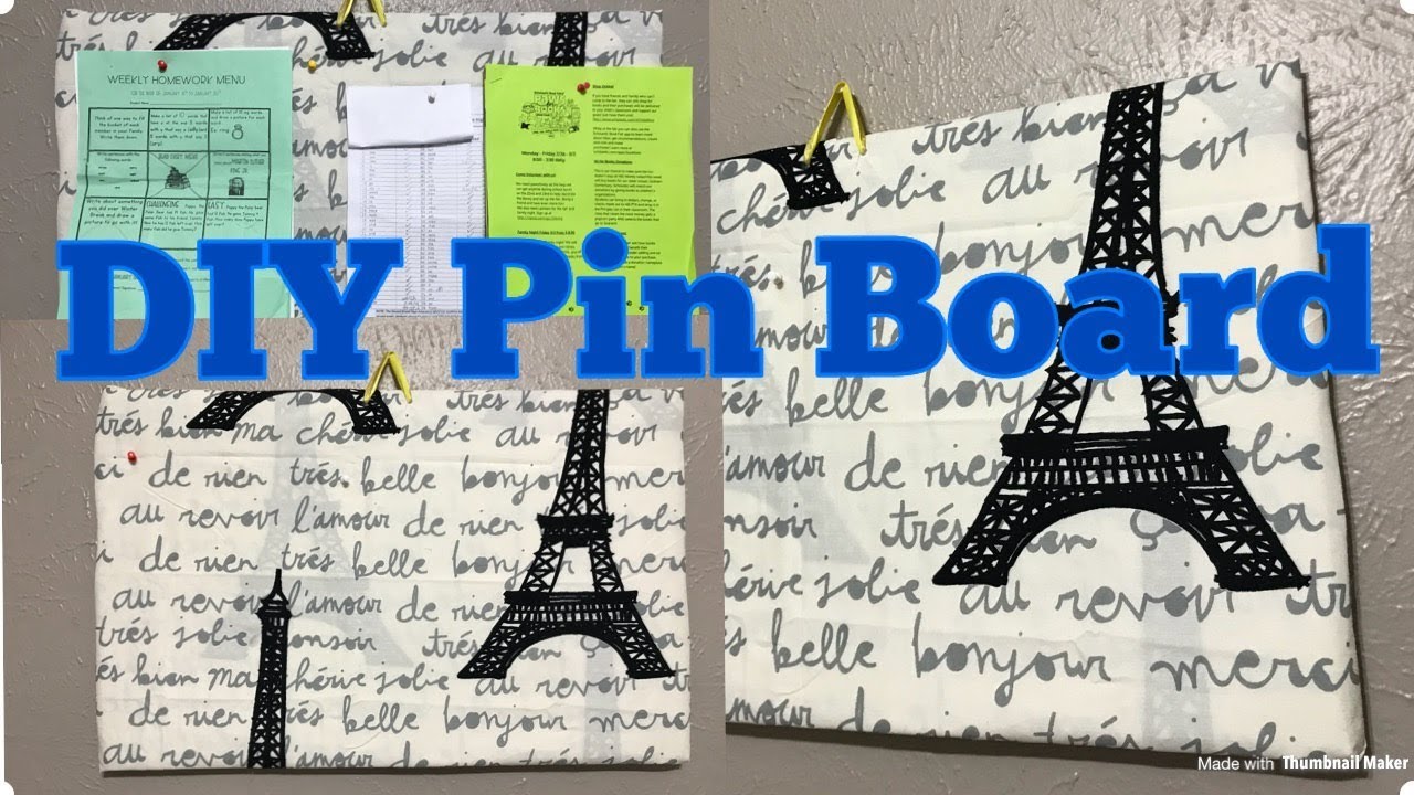 DIY Display Board - Easy way of making pin board at home |