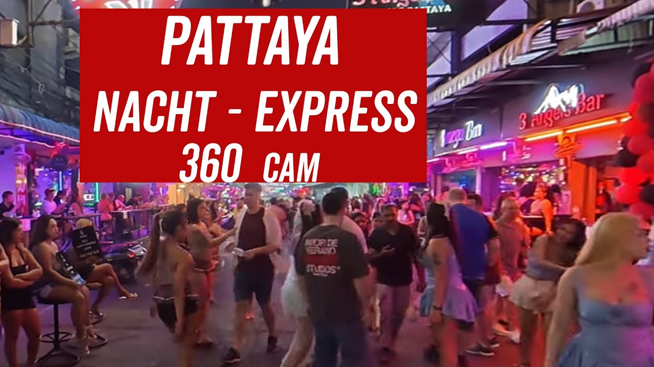 360 Kamera durch Soi 6 in Pattaya Thailand