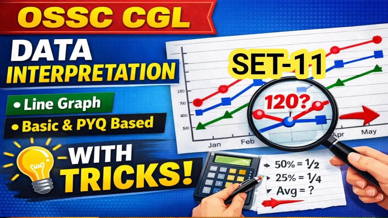 OSSC CGL DATA INTERPRETATION 🔥//Most Expected DI Questions #ossc_cgl #ossc_cgl_di