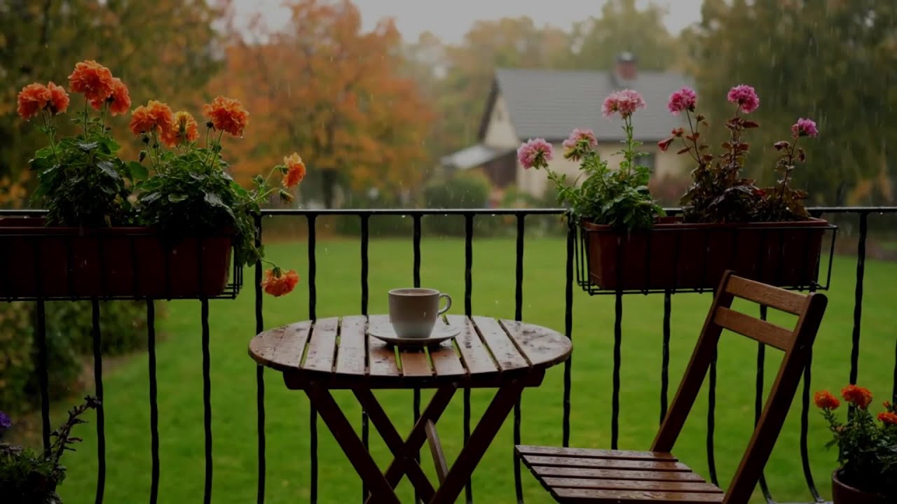 Rain for Sleeping in the Park 🌧 Heavy Rain Sounds for Peaceful Nights and Meditation