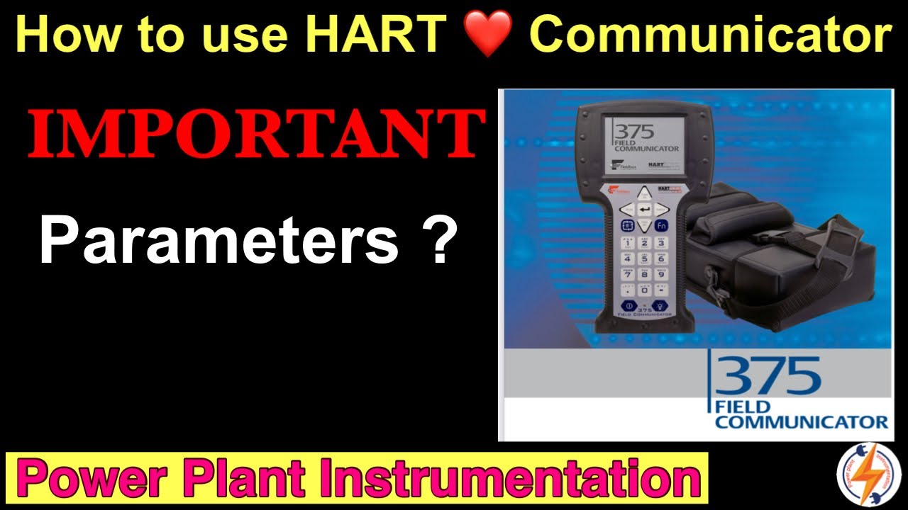 How to use HART Communicator || IMPORTANT Parameters | Foundation Fieldbus | Emersion 375 / 475