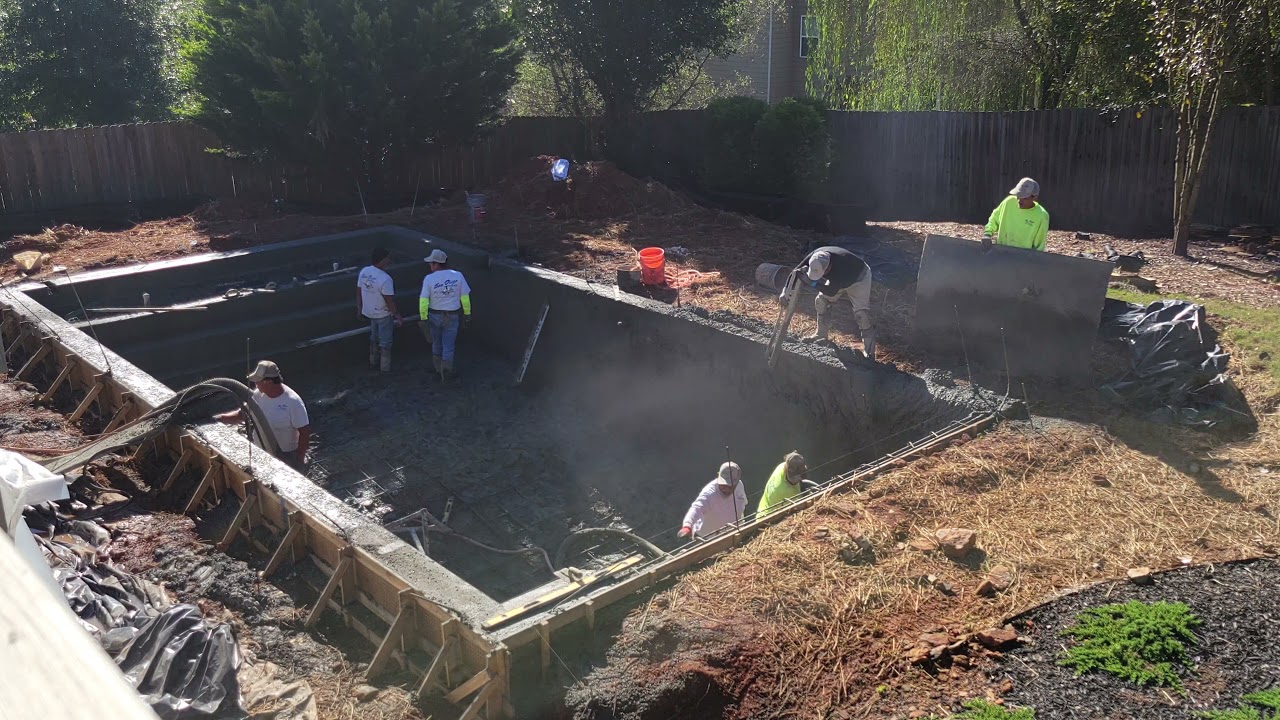 The Lawrence Compound Pool Project- Time Lapse Shotcrete