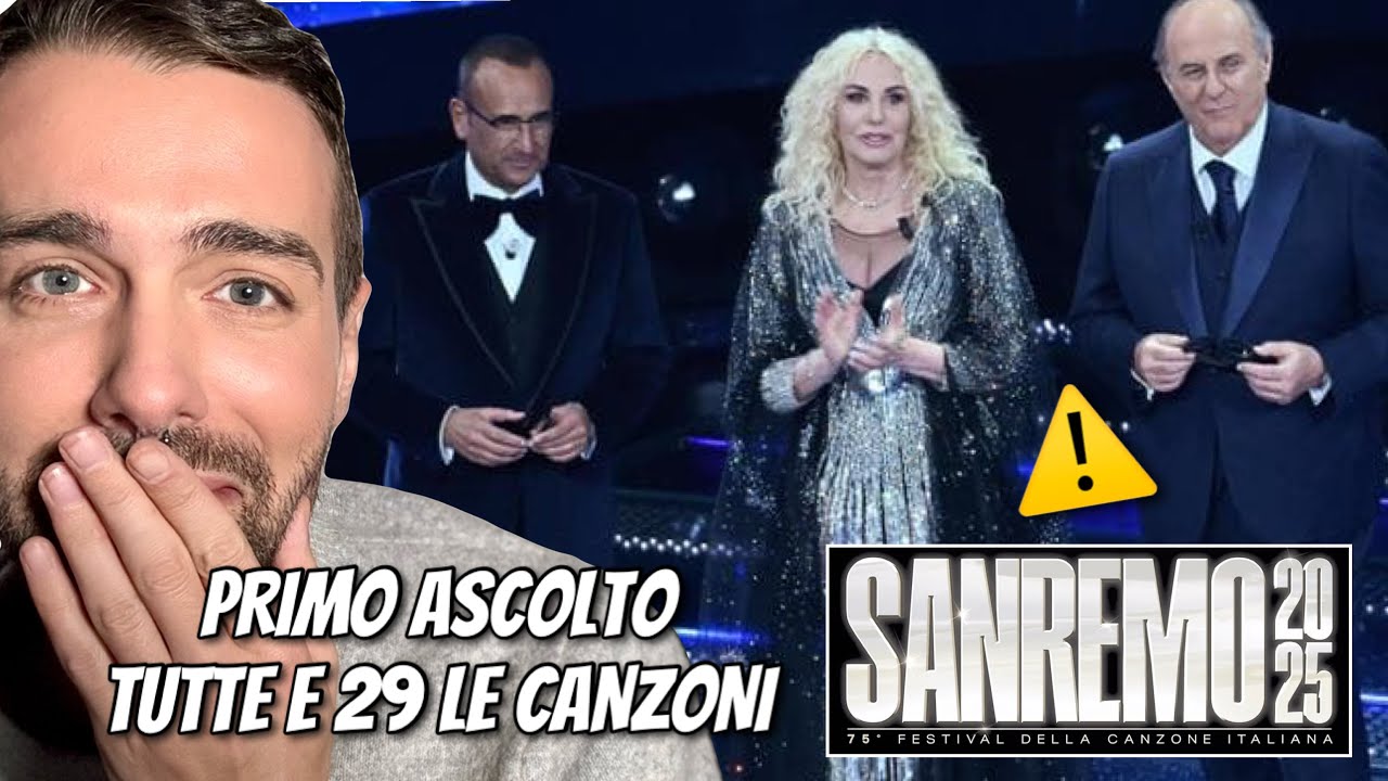 REACTION E GIUDIZI PRIMA SERATA SANREMO 2025: VOTO AL PRIMO ASCOLTO! 🥹