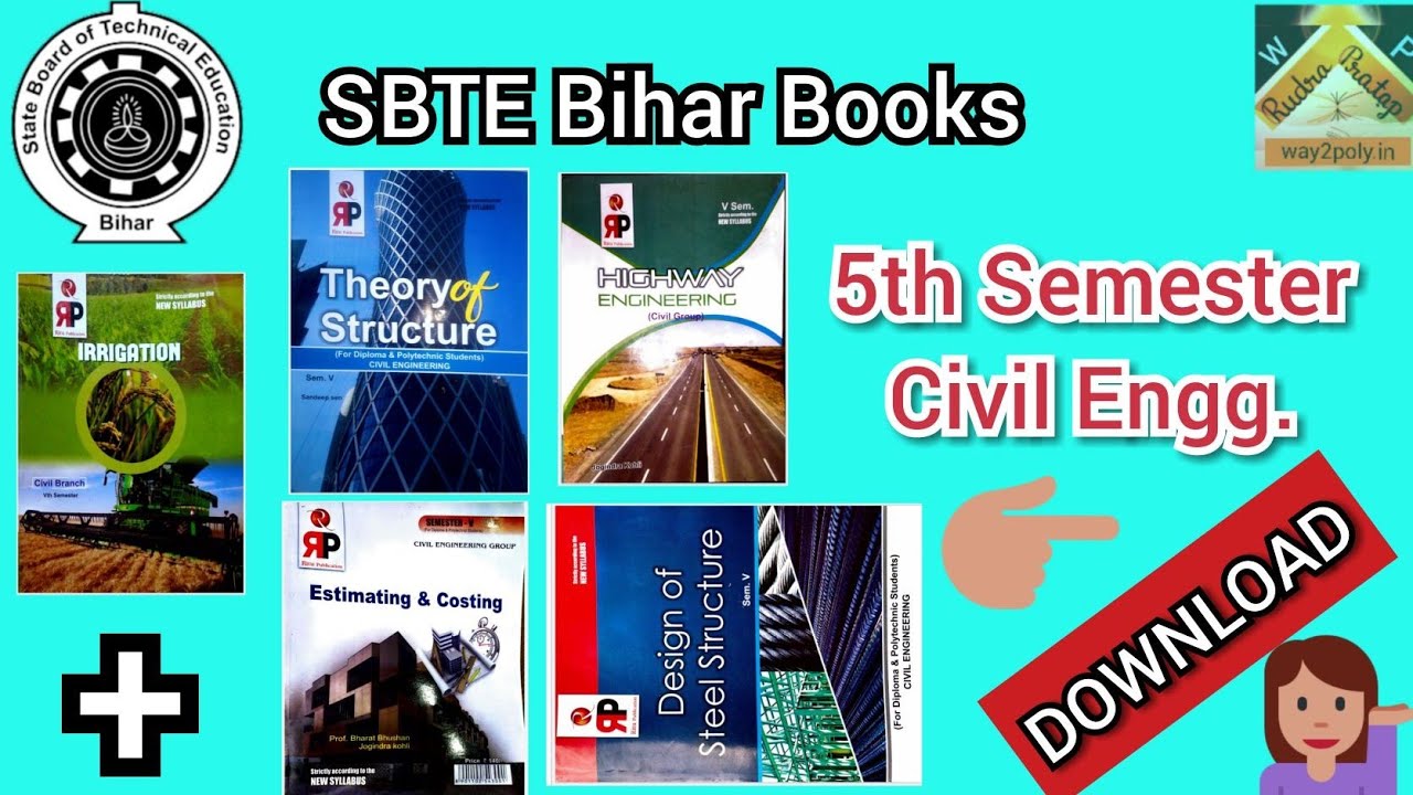 Download Civil 5th Semester all books. All Books of 5th Semester Civil