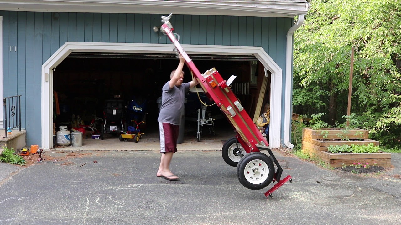 Harbor Freight folding trailer ready to use in 4 minutes