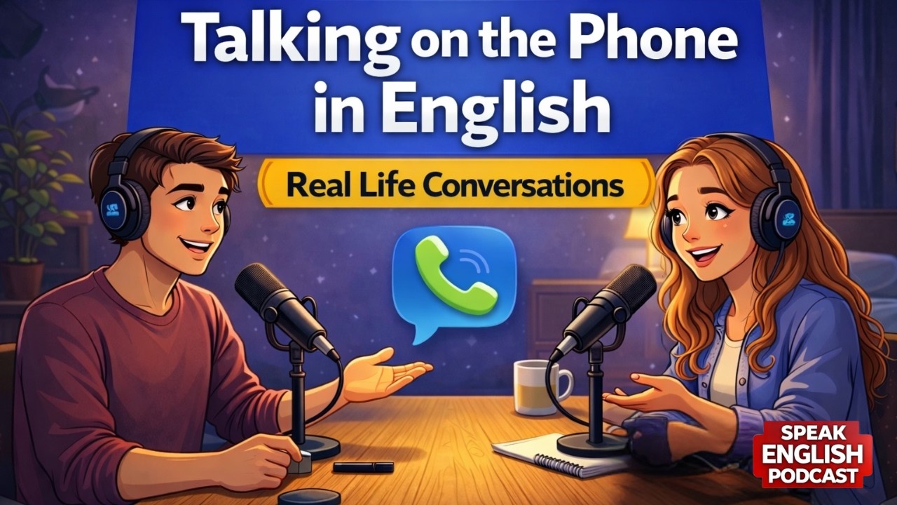 How to Talk on the Phone in English | Everyday English Podcast (Fluent Speaking)