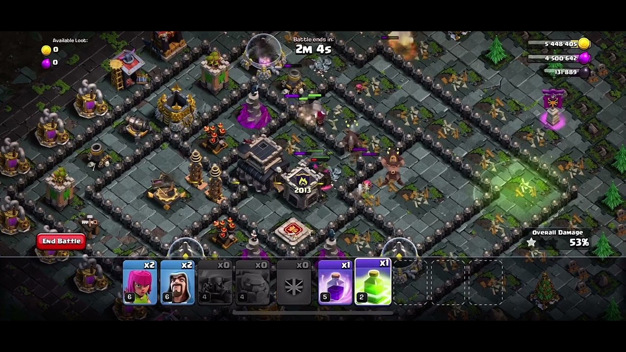 3🌠stars easily on 2013 base of 10 years challenge@ClashOfClans @MrBeast #2022 #2013 #challenge#20