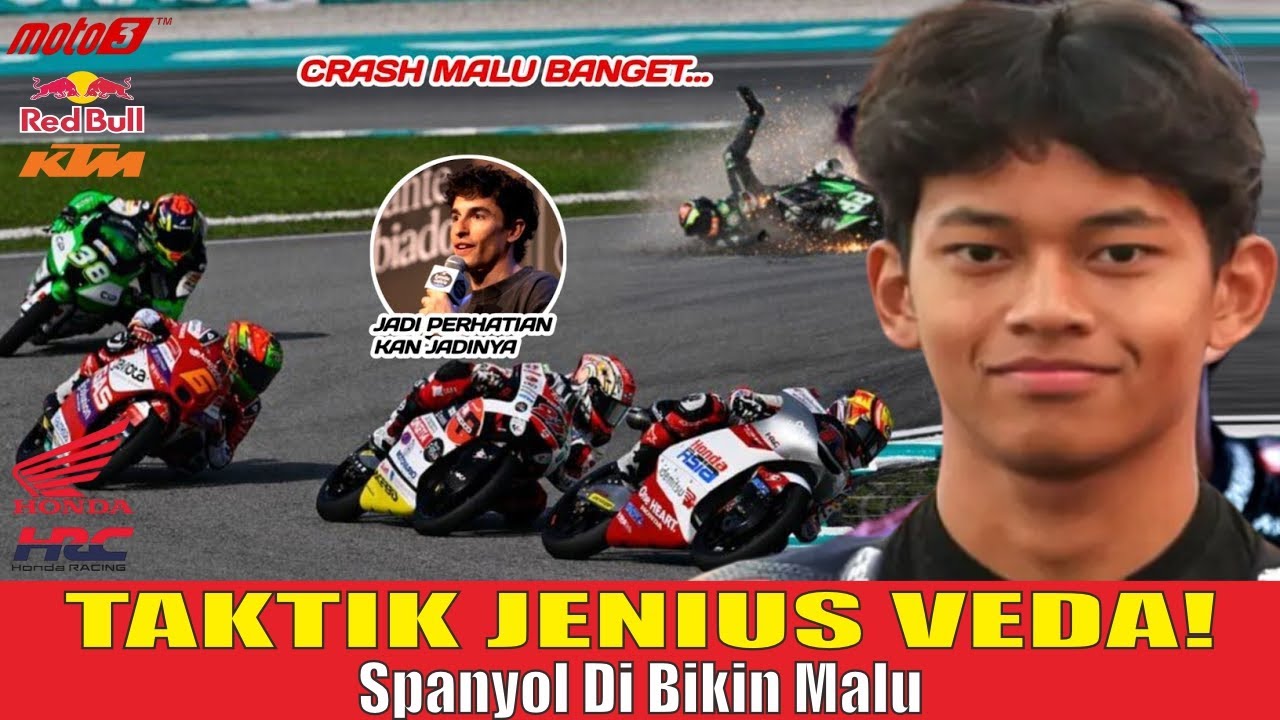 Master Class Strategi! Cara Veda Ega Pratama Mempermainkan Rival di Moto3