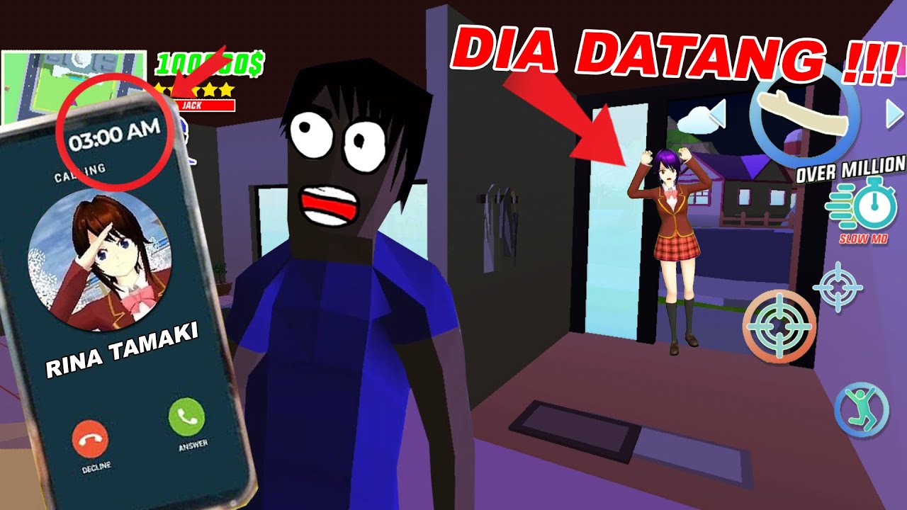 OM DUDE MAIN GAME SAKURA SCHOOL SIMULATOR JAM 3 PAGI