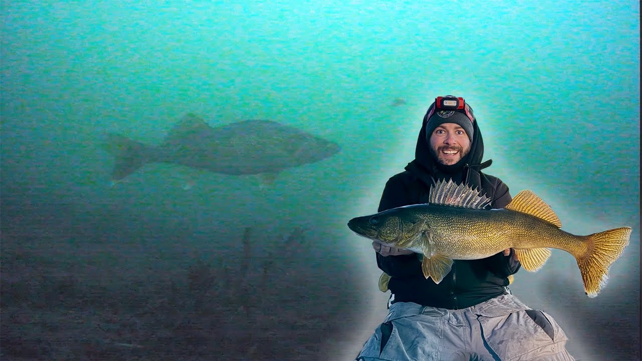 Подледная рыбалка на судака в северных лесах