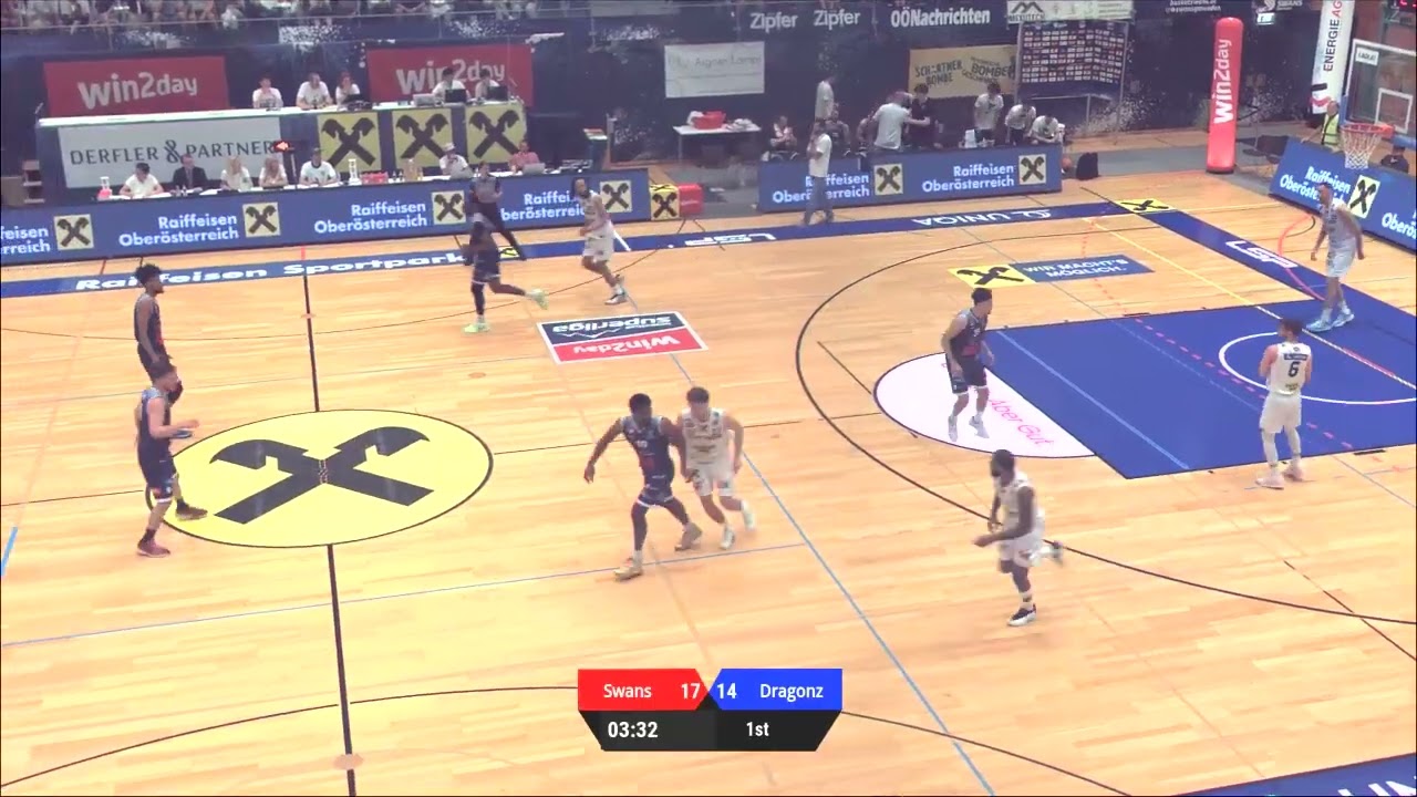 Swans Gmunden — BBC Nord Game 1 BSL Austrian Semifinals 78-91 - Player Time 