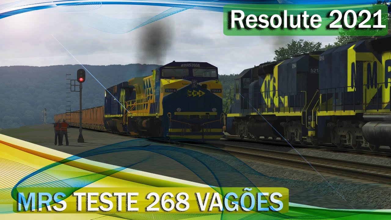 Trem da MRS Locotrol Com 268 Vagões / Renovação No Train Simulator RST 2021.
