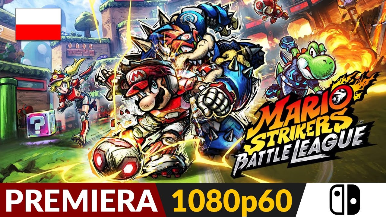 Mario Strikers Battle League Football PL ⚽️ Premiera 🔥 Dobra piła dla 1-8 graczy* / Nintendo Switch