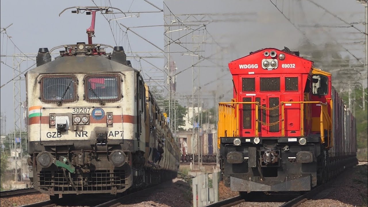 Diesel & Electric TRAINS | Goods Freight And Express TRAINS Videos | Indian Railways | NWR Dausa