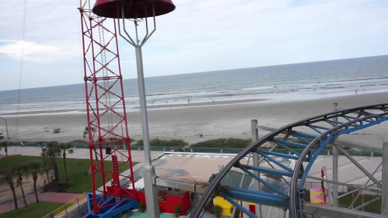 Sand Blaster Roller Coaster POV at Daytona Beach