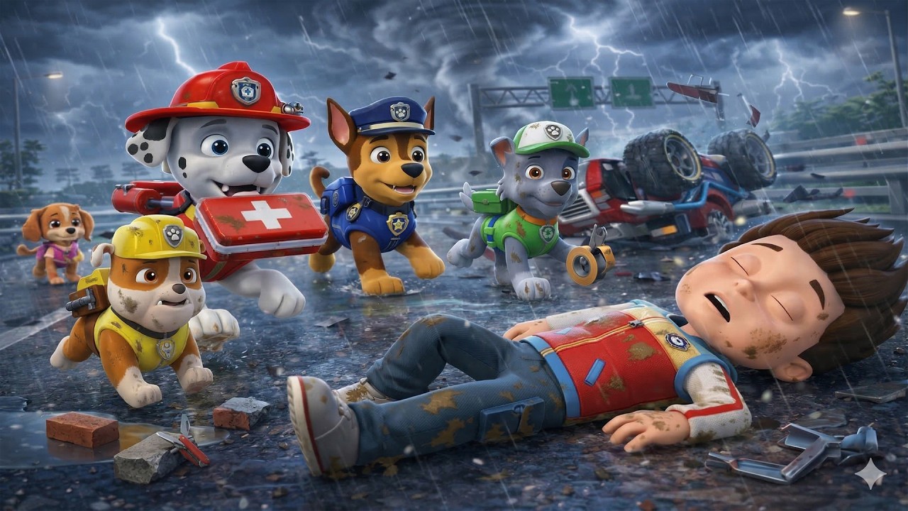 Dios mío... ¡RYDER, por favor despierta! ¡No dejes a los cachorros patrulla! - PAw PatRol en Español