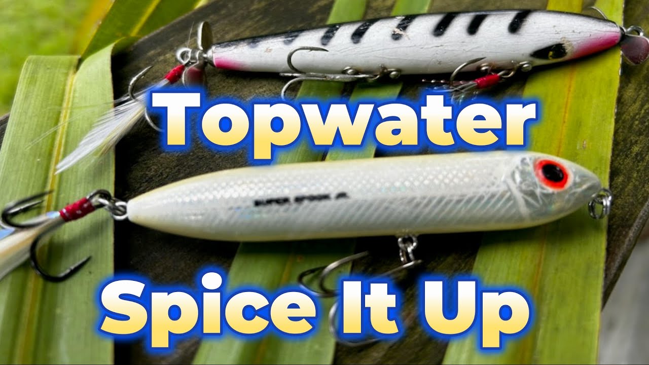 Spice up your topwater fishing lures for more blow-ups
