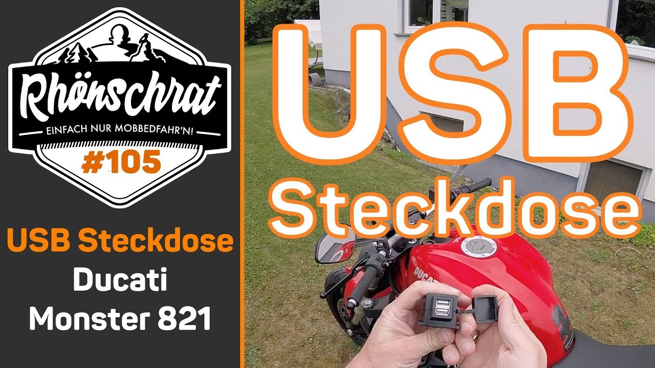 USB Steckdose an der Ducati Monster 821 | #105