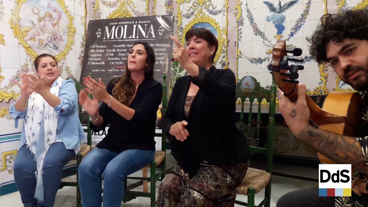 Lole Montoya canta en la presentación del homenaje a Manuel Molina