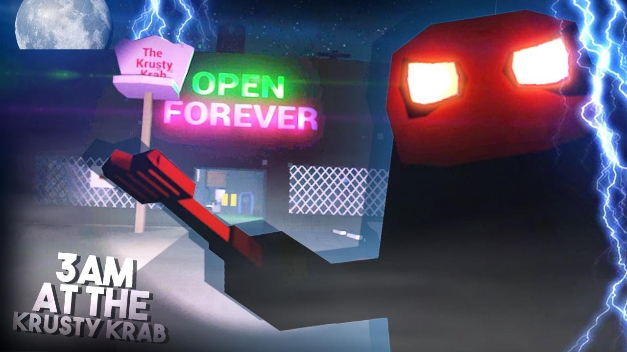 NOT THE HASH SLINGING SLASHER!! | 3am At The Krusty Krab