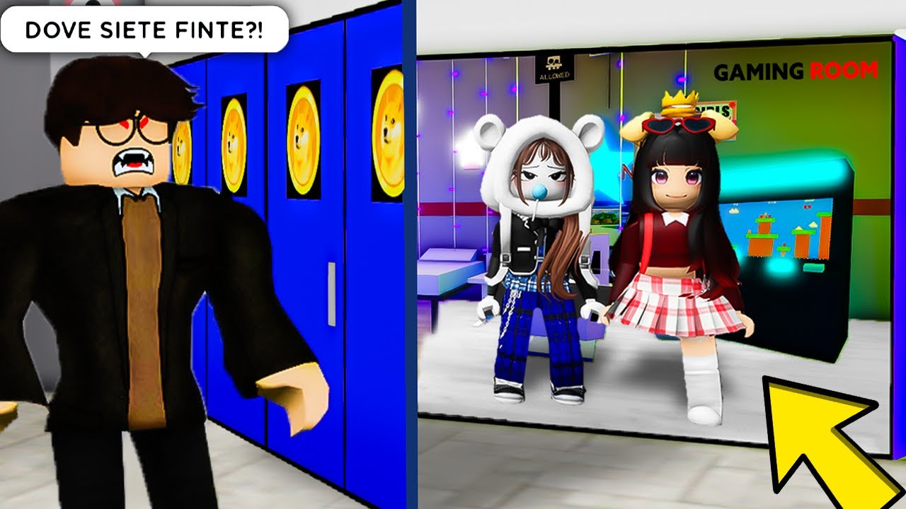 HO COSTRUITO UNA STANZA SEGRETA GAMING NELLA MIA SCUOLA SU BROOKHAVEN ROBLOX!