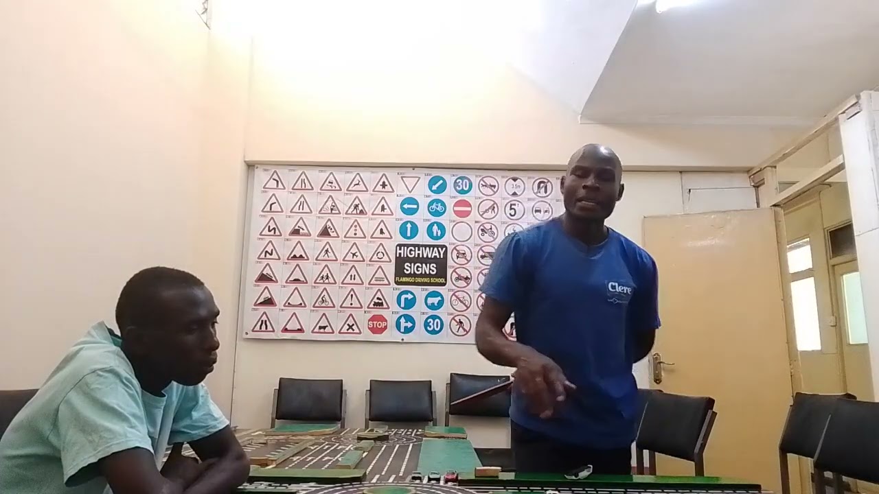 Driving school theory class