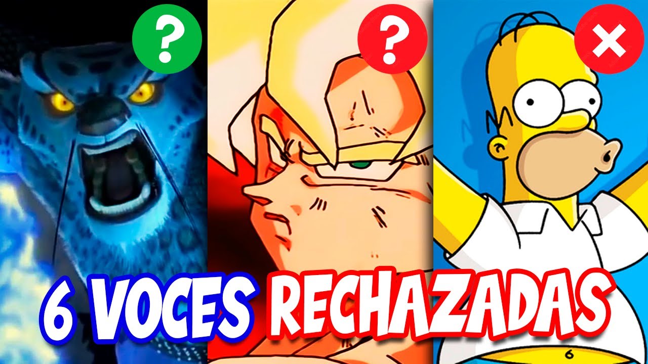 6 doblajes RECHAZADOS por su CAMBIO DE VOZ (Don Cangrejo, Ash, Tai Lung, Gok&uacute; y Homero)