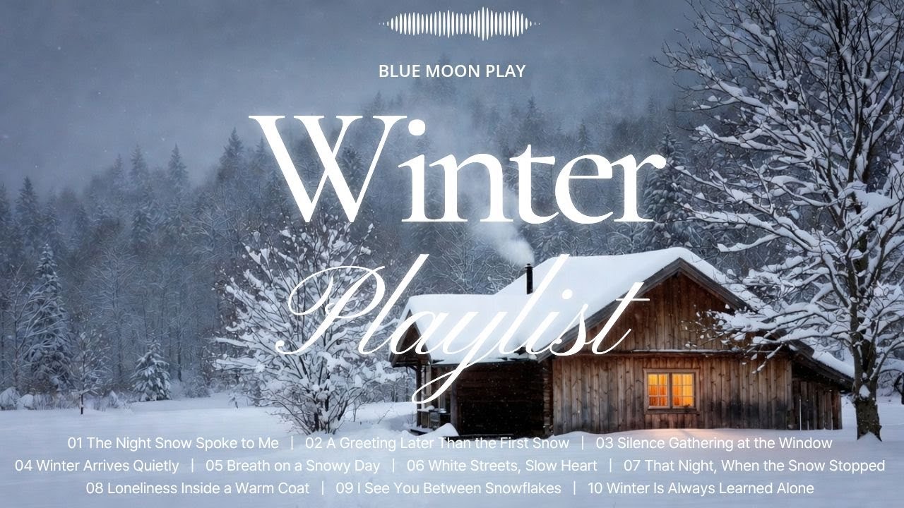 눈오는 산장 침묵속에 흐르는 노래 감성음악 The Night Snow Spoke to Me  케이팝