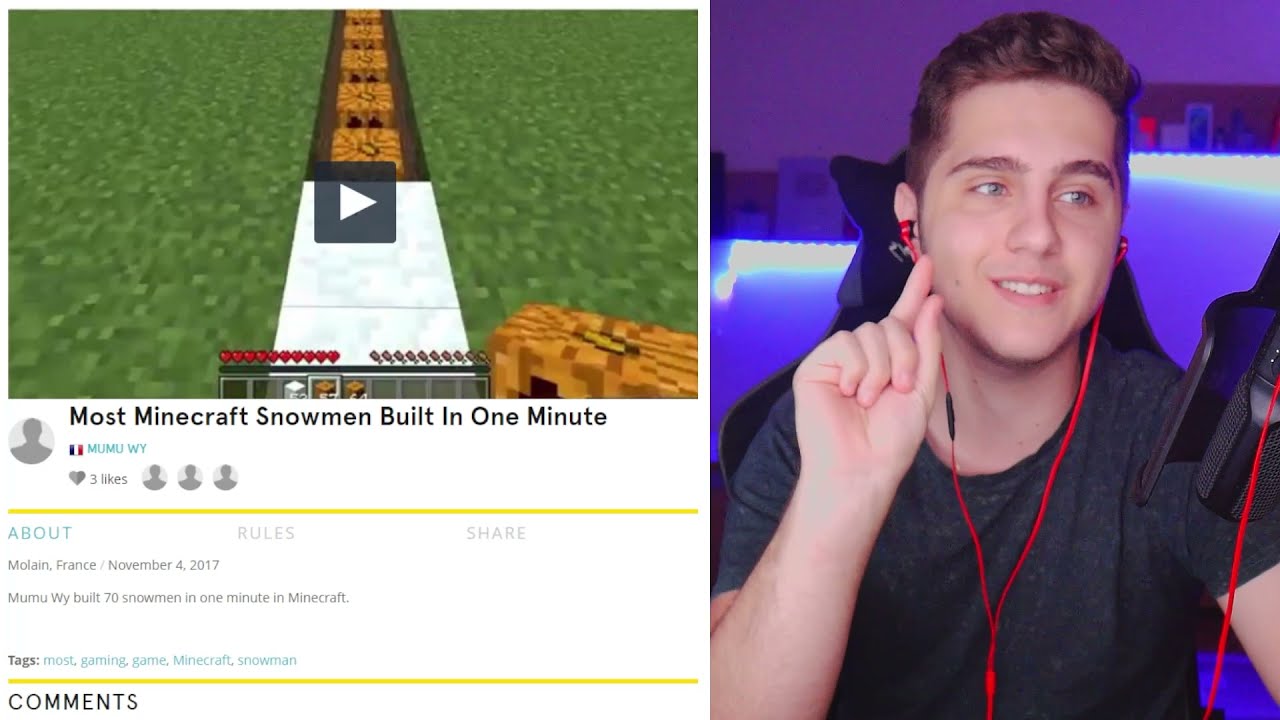 Bat Recorduri *MONDIALE* pe Minecraft !