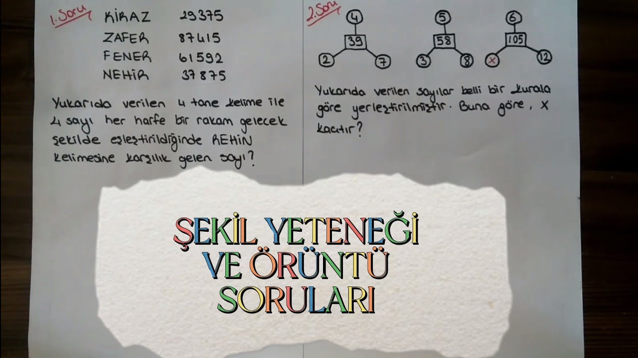 ŞEKİL YETENEĞİ VE ÖRÜNTÜ SORU ÇÖZÜMLERİ-2