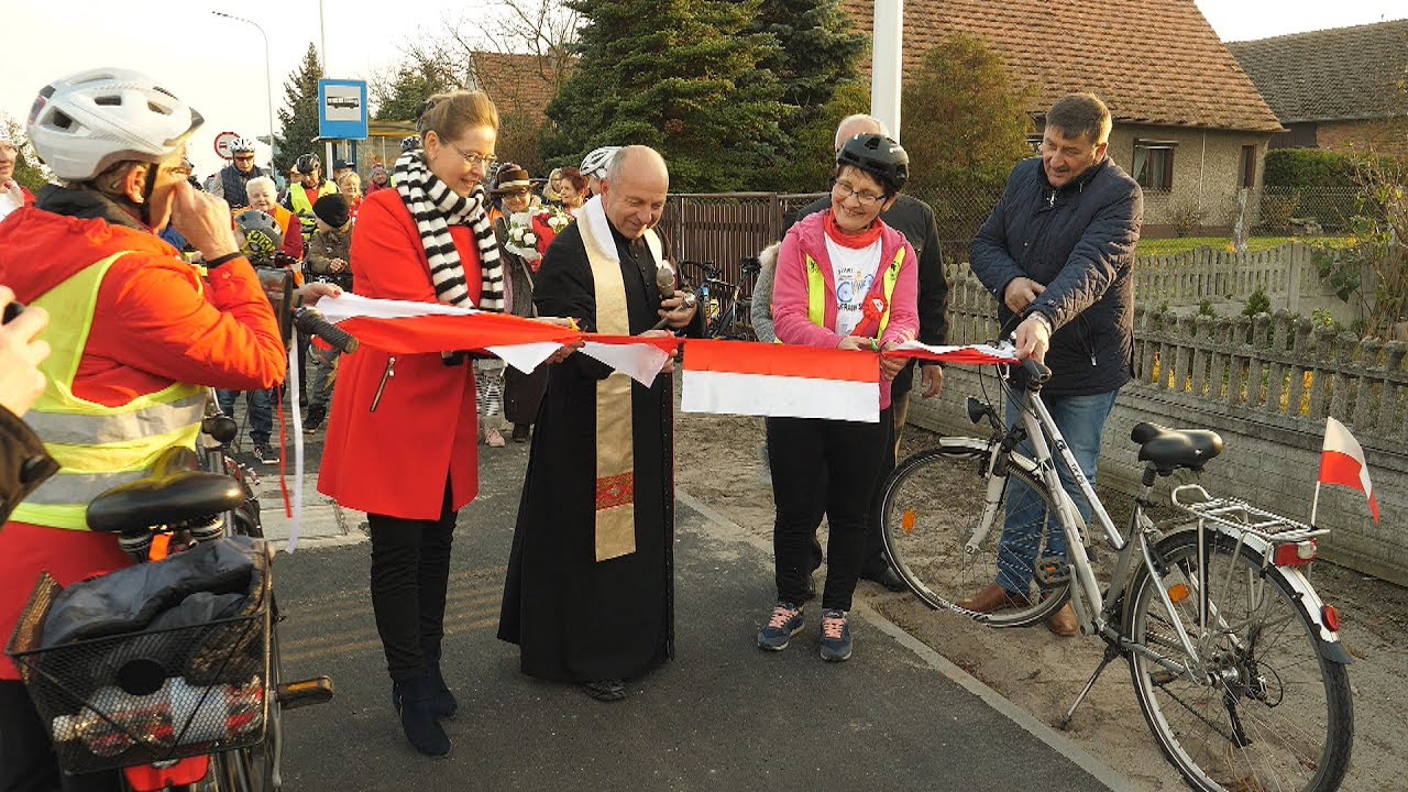 Otwarcie drogi pieszo-rowerowej w Sierakowie Śląskim