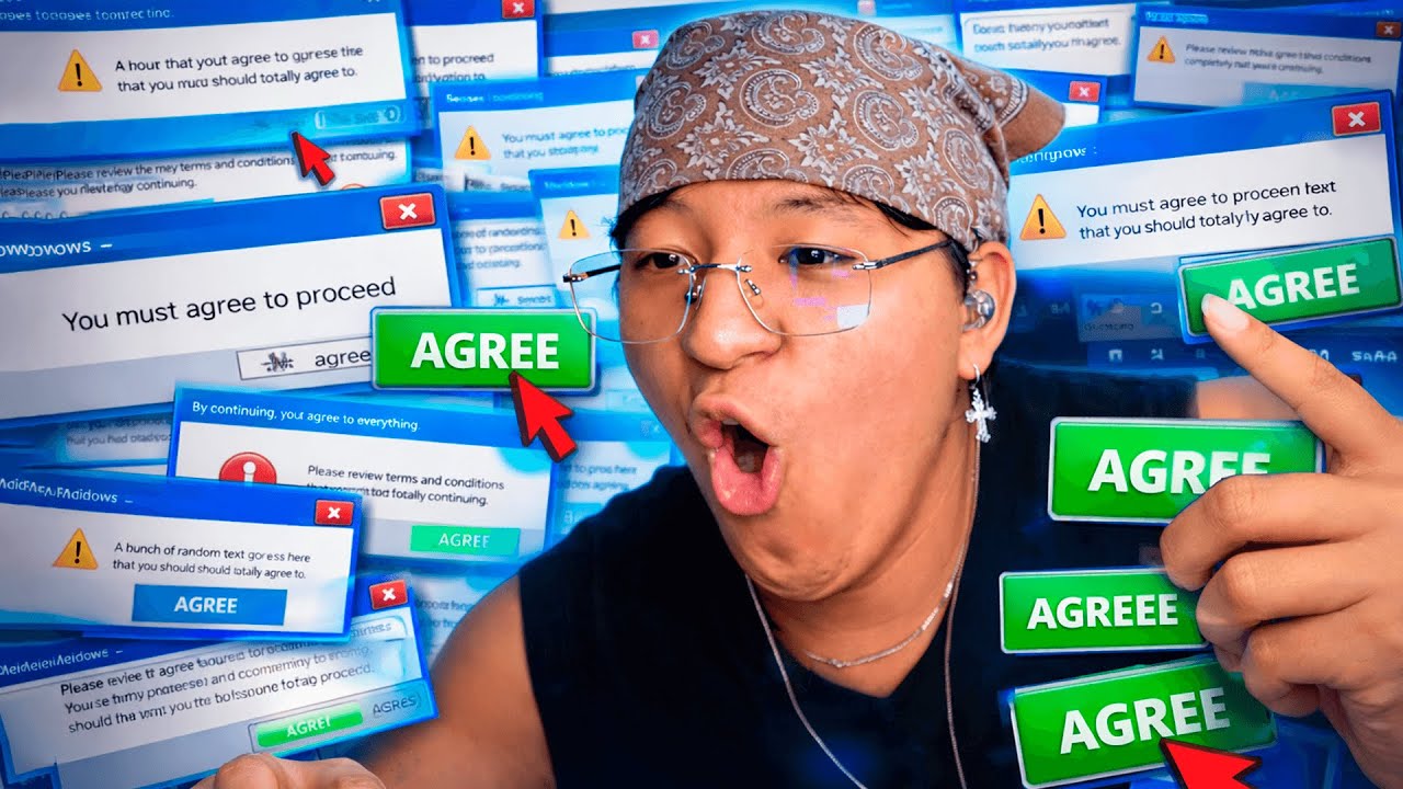 ACEPTÉ TODOS LOS TÉRMINOS ... y esto paso😨 | AGREE GAME
