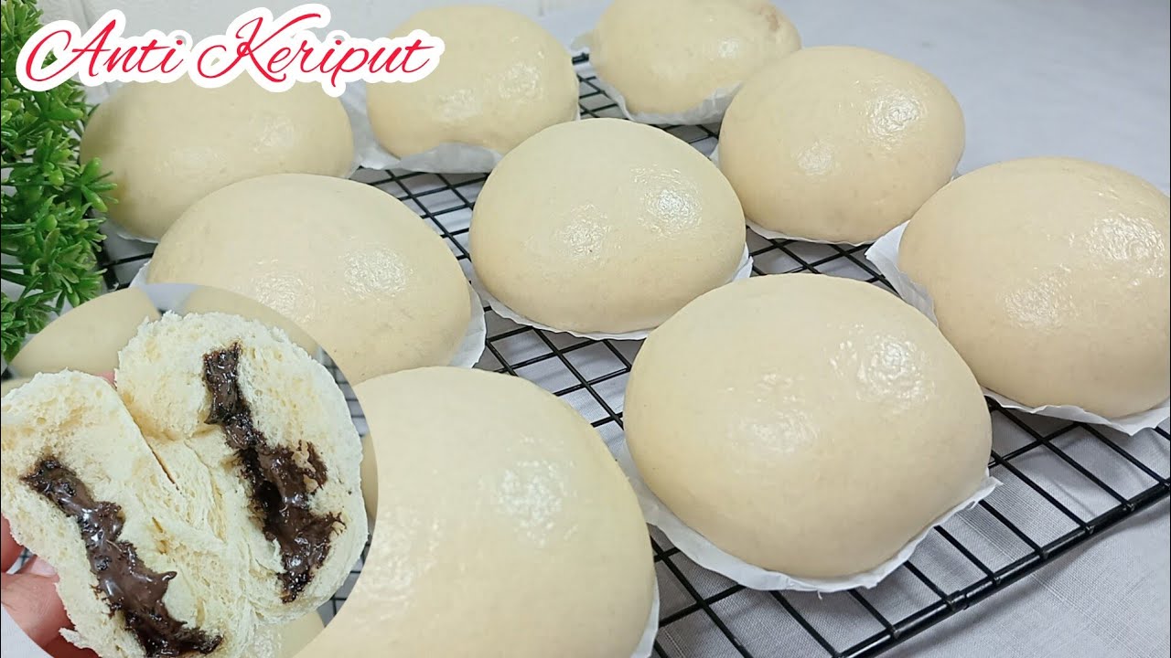 RESEP BAKPAO ISI COKLAT || TIPS AGAR MULUS LEMBUT DIJAMIN TIDAK KERIPUT