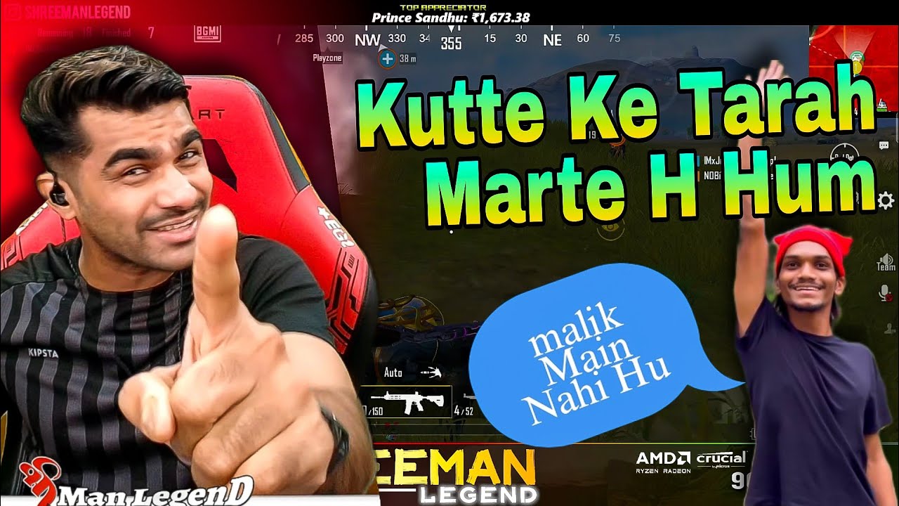 Shreeman Legend Bgmi Comedy And Serious Gameplay With Pro Noob Teammates || Pro Or Hacker #bandilki