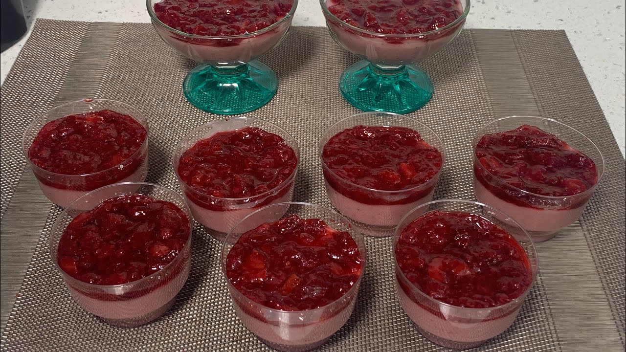 Postrecitos de fresa fácil y rápido by angy