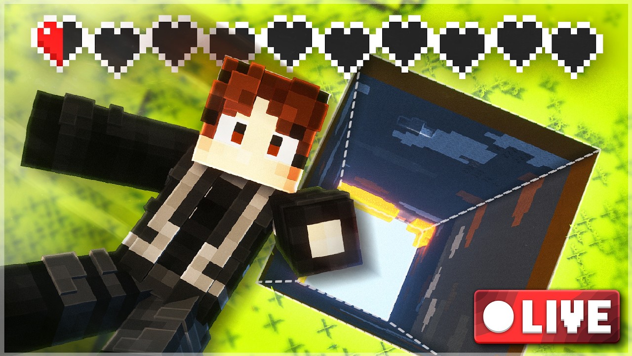 LIVE MINECRAFT | Si je prends UN DÉGÂT, le chunk DISPARAÎT !