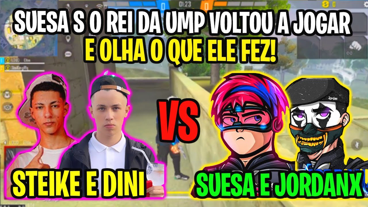 STEIKE E DINI VS SUESA S E JORDANX - SUESA VOLTOU A JOGAR E IMPRESSIONOU - 2X2 MAIS ÉPICO DE TODOS!