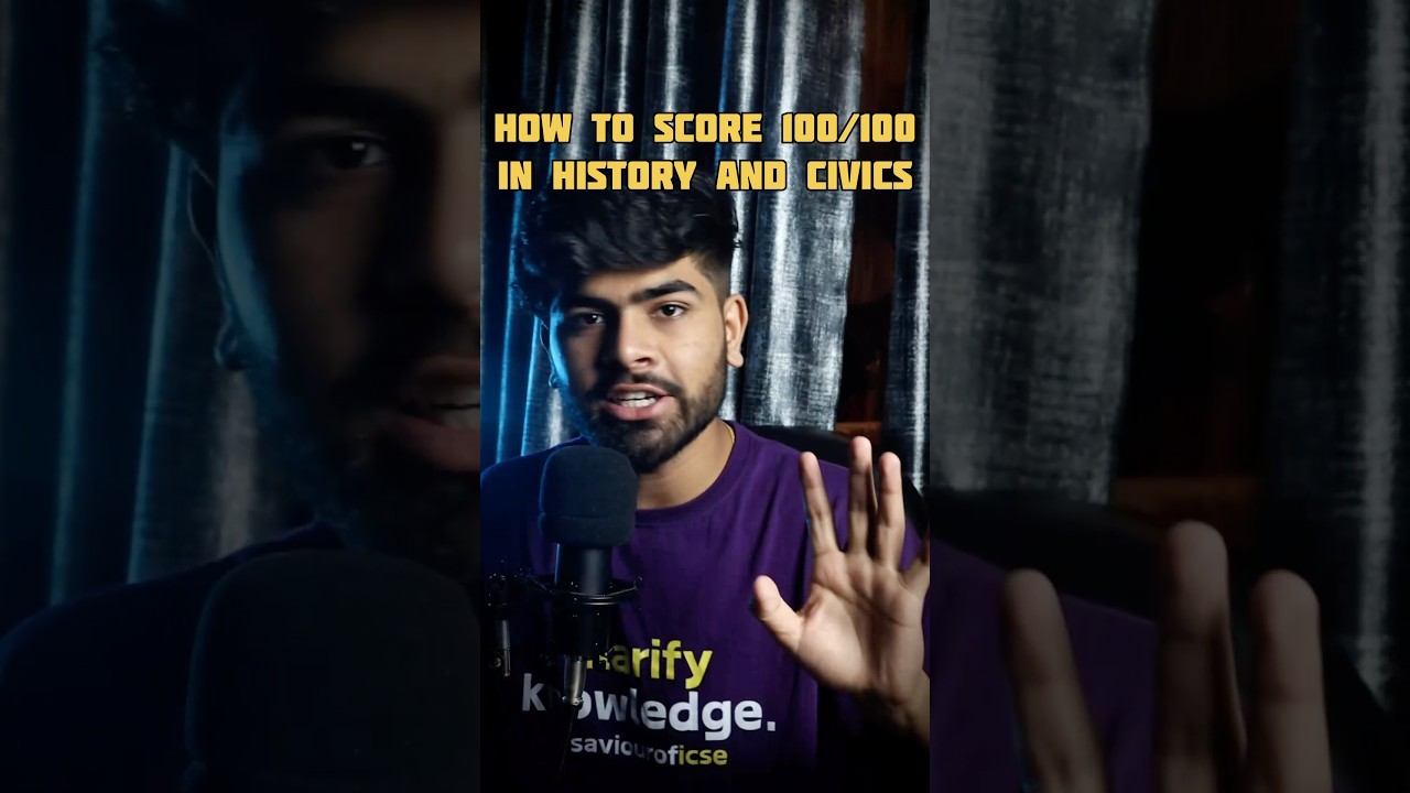 Score 100/100 In History & Civics ICSE Class 10th | 95% Strategy
