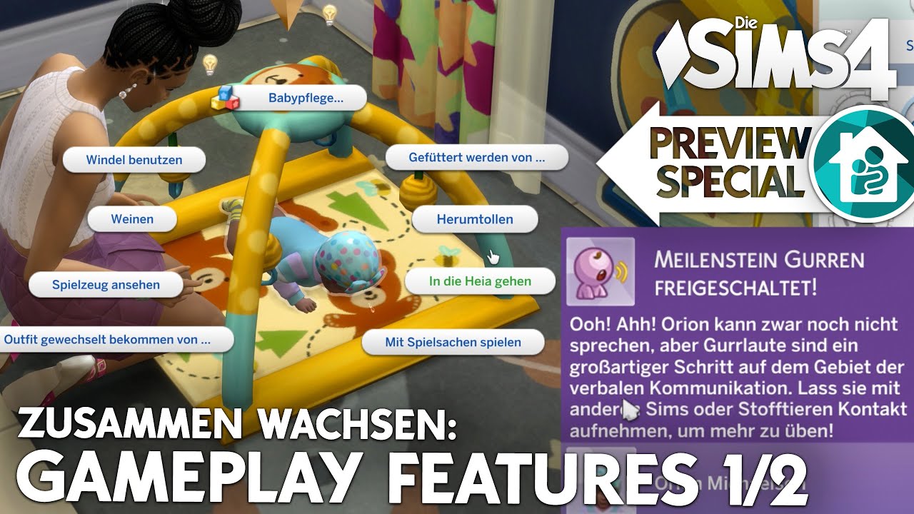 GAMEPLAY Features Vorstellung (1/2) | Die Sims 4 Zusammen wachsen Erweiterungspack Preview Special