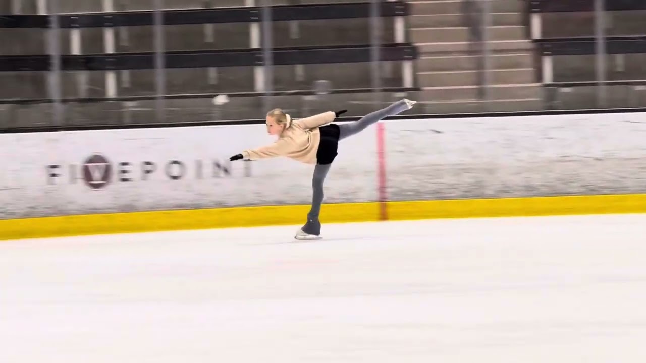 Katherine Krasjko Gold skating skills test