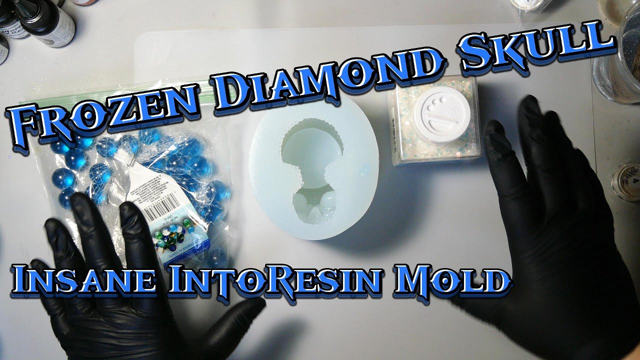 Insane Into Resin Mold Frozen Diamond Skull/ EP 181