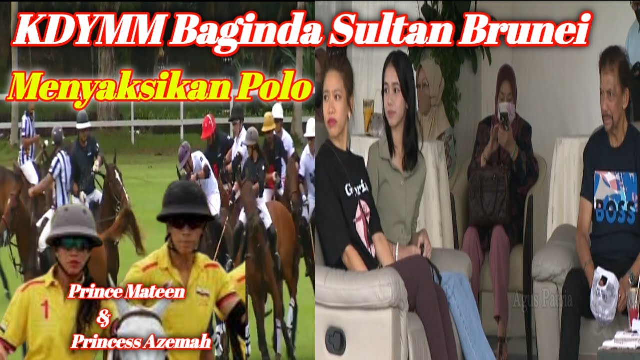 KDYMM Baginda Sultan  Menyaksikan POLO Kejohanan TEAM Prince MATEEN & Princess Azemah