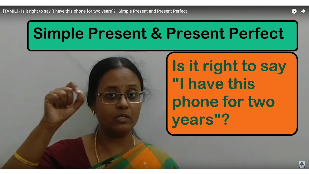 [TAMIL] - Is it right to say 