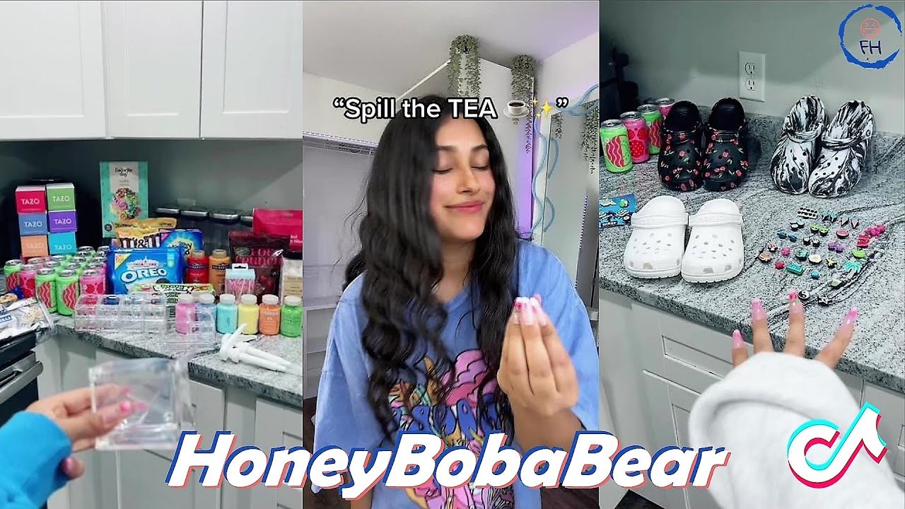 *1 HOUR*  HoneyBobaBear TikTok 2022 | Best Honey Boba Bear TikTok Cleaning 2022