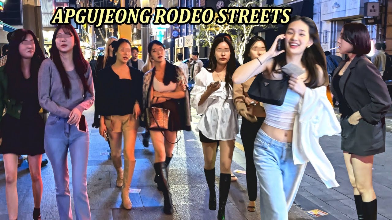 [4K APGUJEONG RODEO STREET IN SEOUL] 따뜻해진 봄 날에 압구정 로데오 거리에는 선남 선녀들이 많이들 나오셨네요^^ #GANGNAM#SEOUL#KOREA