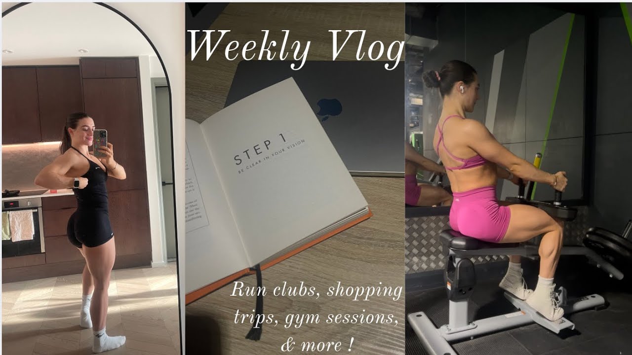 WEEKLY VLOG | Run clubs, shopping trips, gym sessions, & more ✨