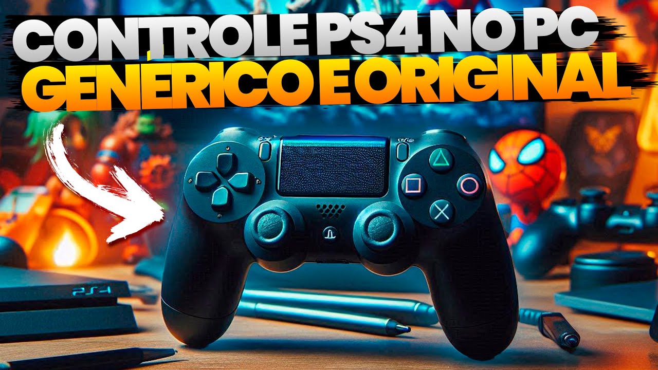 COMO USAR O CONTROLE DE PS4 GENÉRICO E ORIGINAL NO PC 2026!